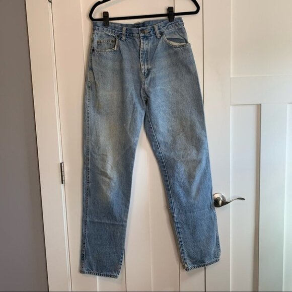 Vintage Bugle Boy Light Wash Straight Leg Jeans - Picture 1 of 13